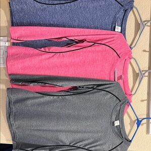 Women's Casual Tops - Blue, Pink, and Gray